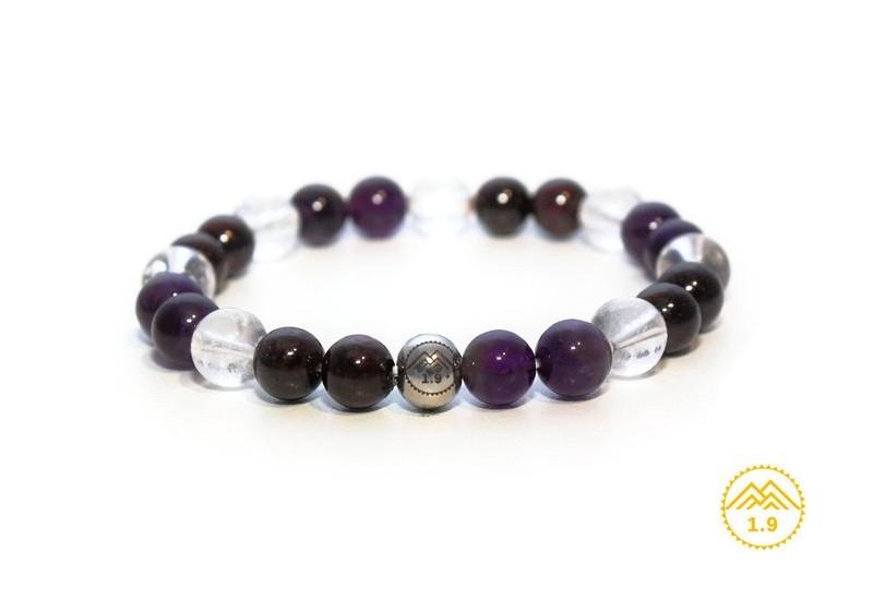 bracelet enfant pierre naturelle améthyste grenat cristal de roche umea stone gods 1.9
