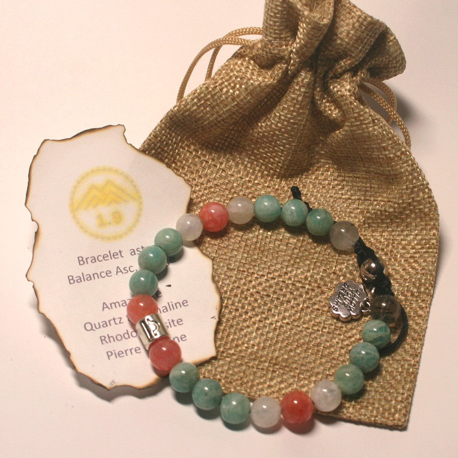 bracelet astro balance et vierge de la marque 1.9 avec des pierres naturelles