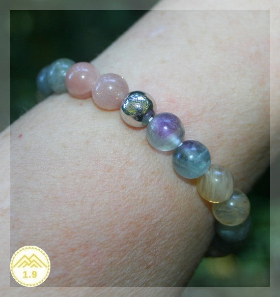 bracelet enfant pierres naturelles soleil citrine labradorite fluorite 1.9