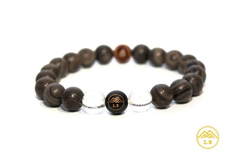 bracelet enfant pierres-naturelles marbre gris cristal de roche onyx noir umea perdrix grise 1.9