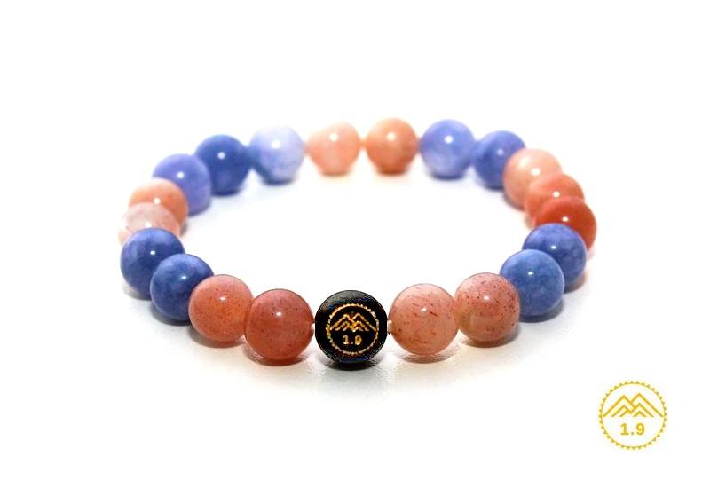 bracelet femme pierres de soleil angelite bleue onyx noir eguzki 1.9