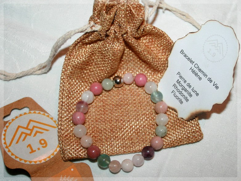 cadeau original bijou bracelet personnalisé femme chemin de vie numérologie lithothérapie 1.9