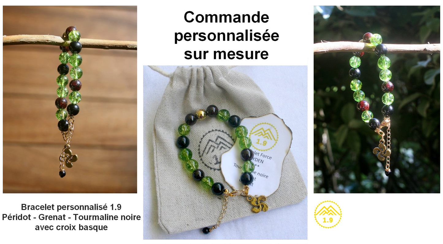 Bracelet en pierres personnalisé sur mesure pour enfant