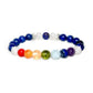 Bracelet 7 chakras en lapis lazuli et pierre de lune pour femme 1point9