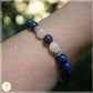 Bracelet femme chakras lapis-lazuli pierre de lune lithothérapie Bijoux personnalisés 1.9