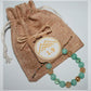 Idée cadeau femme : bracelet perles Amazonite Fluorite Citrine Perle acier doré 1.9
