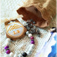 Idée cadeau joli bracelet femme pierres violet blanc 1.9