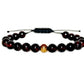 Bracelet shamballa homme femme grenat Amour Protection et perle acier zen urban chic