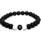 bracelet homme pierres véritables onyx noir howlite blanche iluna de la marque 1point9