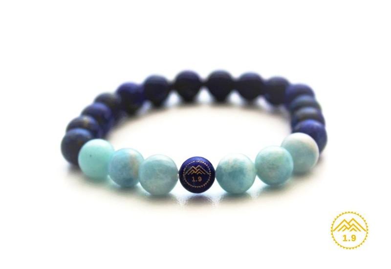 bracelet femme lapis lazuli aigue marine pierres naturelles izar urdina 1.9