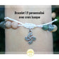 bracelet lithotherapie enfant personnalisé avec croix basque