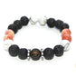 bracelet homme pierres de lave pierre de soleil onyx noir howlite blanche iparla 1.9
