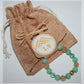 cadeau enfant : bracelet perles Amazonite Fluorite Citrine Perle acier doré 1.9