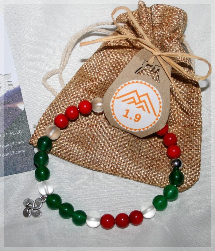 idee cadeau bracelet basque homme rouge vert blanc